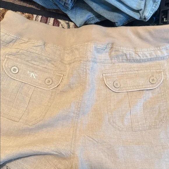 Calvin Klein Beige Cargo Shorts - Picture 6 of 7